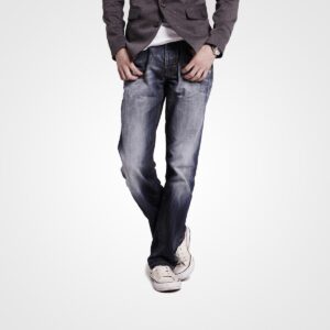 Distressed Wash Jeans